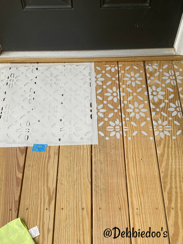 deck stencil project