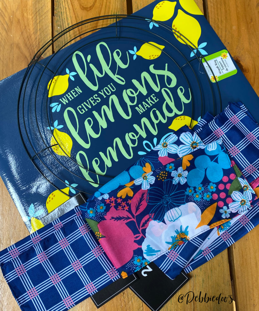 Dollar Tree Placemat Wreath/When Life Hands You Lemons